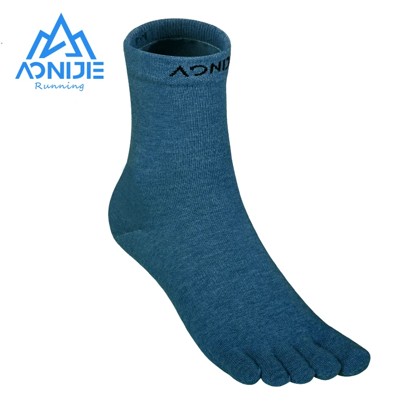 AONIJIE E4813 одна пара спортивные длинные носки без пятки Fivetoes до середины икры Длина