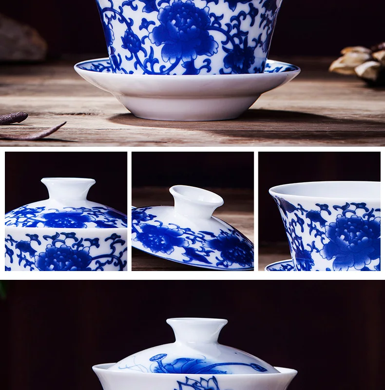 240 мл Gaiwan керамическая фарфоровая чайная соусница для тарелки Обложка набор пиалы для чая Посуда для чая кухонная посуда для питья мастер рукоделье чашка украшения подарки