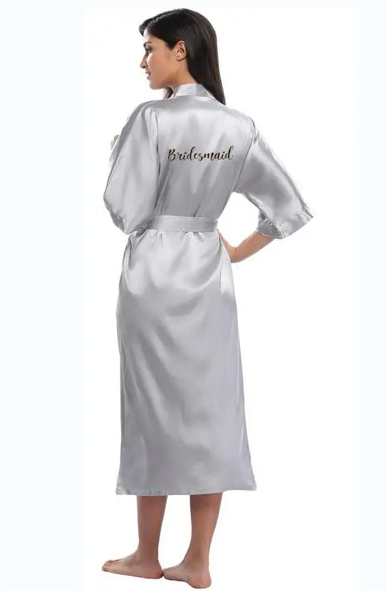 Соблазнительные туфли с серебряными халат Свадебный пижамы получать халат замужем платье для свадебной церемонии, нижнее белье сестры для матери невесты robe