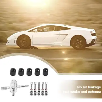 

Tire Valve Core+Valve Cap+4-External Spring type Tyre Valve Repair Service Kit Tire Repair Tools Durable and Convenient