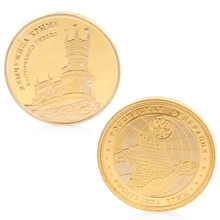 Замок сказка памятная монета медная коллекция подарки сувенир с Цинковым Сплавом