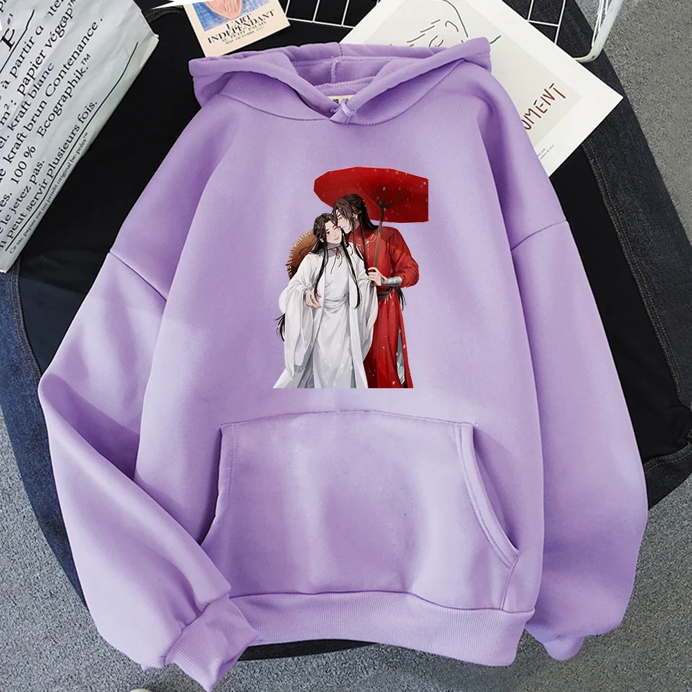 

Oversized Heaven Official's Blessing Print Sweatshirt Kawaii Hoodies Men Clothes Hoody Itself Winter Women's Long Sleeve Tops