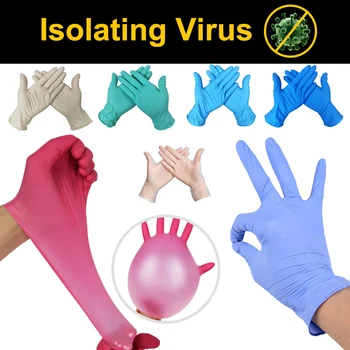

10/50/100 PCS Disposable Gloves Latex Dishwashing/Kitchen /Work/Rubber/Garden Gloves Universal for home