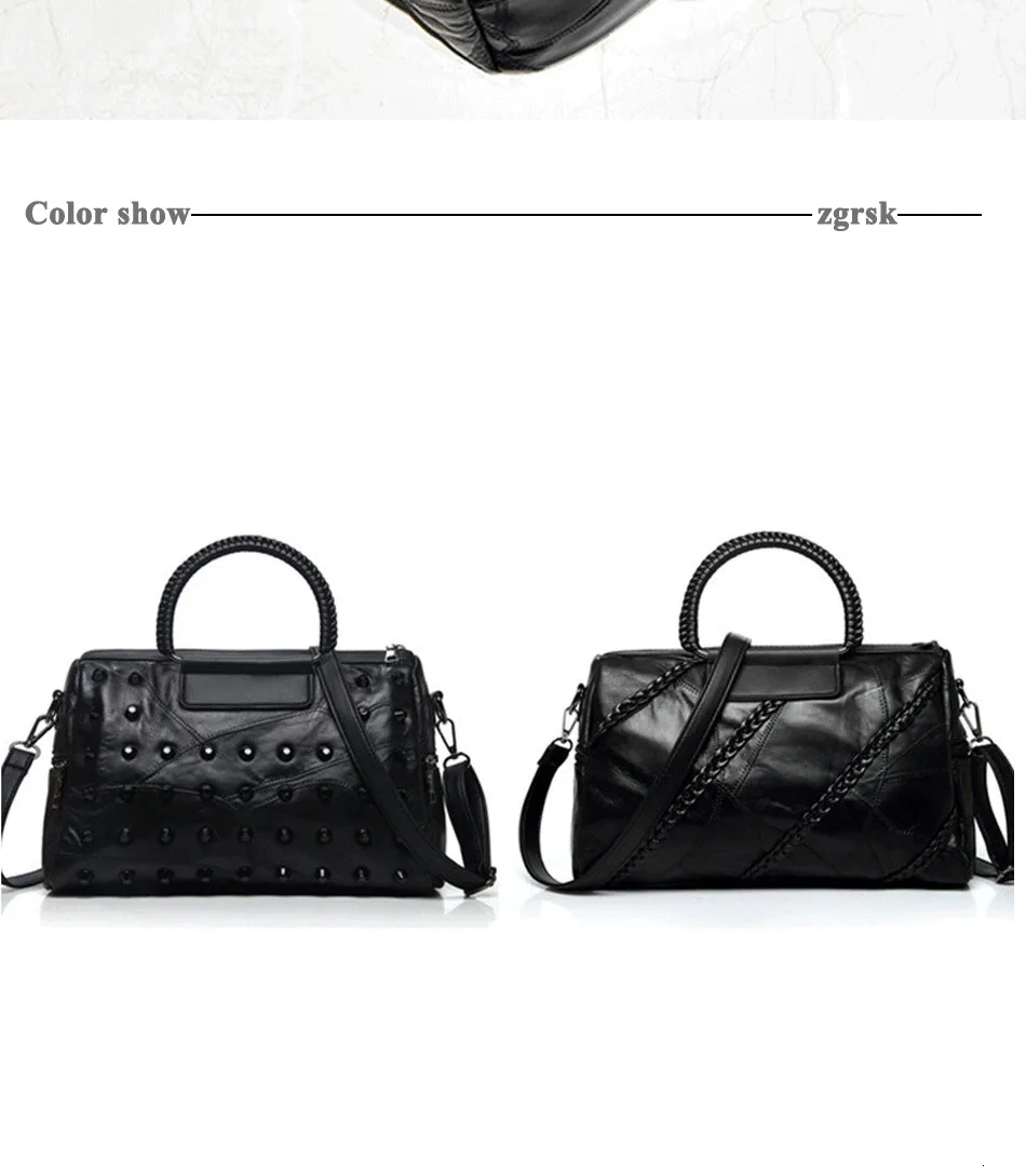 Дизайнерская женская сумка из овчины, кожаная сумка, женские сумки через плечо, сумки-мессенджеры известных брендов, тканые сумки с заклепками, черные клатчи