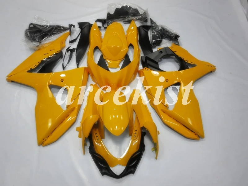 Инъекций ABS Полный обтекатели комплект подходит для Suzuki GSXR1000 K9 2009 2010 GSX-R1000 09, 10, 11, 12, 13, 14, 15, 16 лет тела комплект из желтой туники