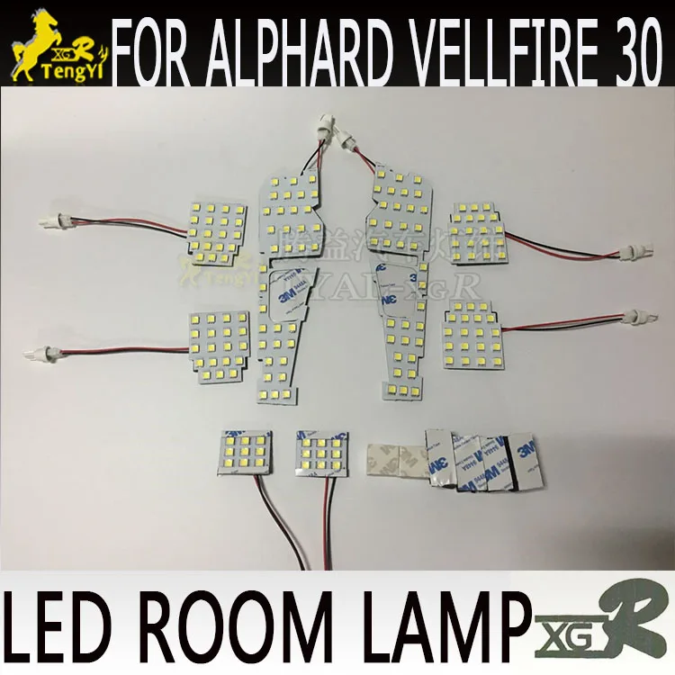 XGR Светодиодная лампа для чтения, купольная декоративная лампа для alphard 30 led vellfire 30