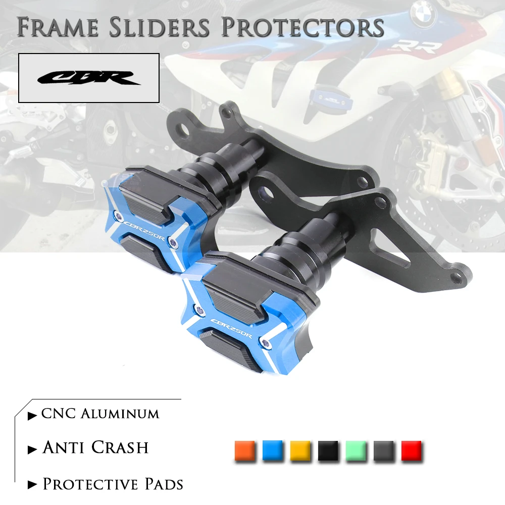 Мотоцикл с ЧПУ Рамка слайдер Crashpads протектор щитки для Honda CBR250R