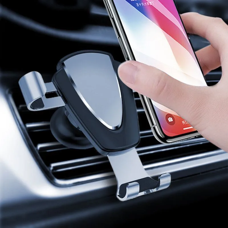 

Car Air Vent Gravity Bracket Car Phone Holder Stickers For Hyundai i35 i40 i20 tucson i30 strimmer i10 elantra sonata genesis