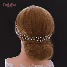 YouLaPan HP267 ручной работы Свадебная повязка стразы головной убор для волос лозы для свадебная тиара невесты свадебные украшения для волос аксессуары