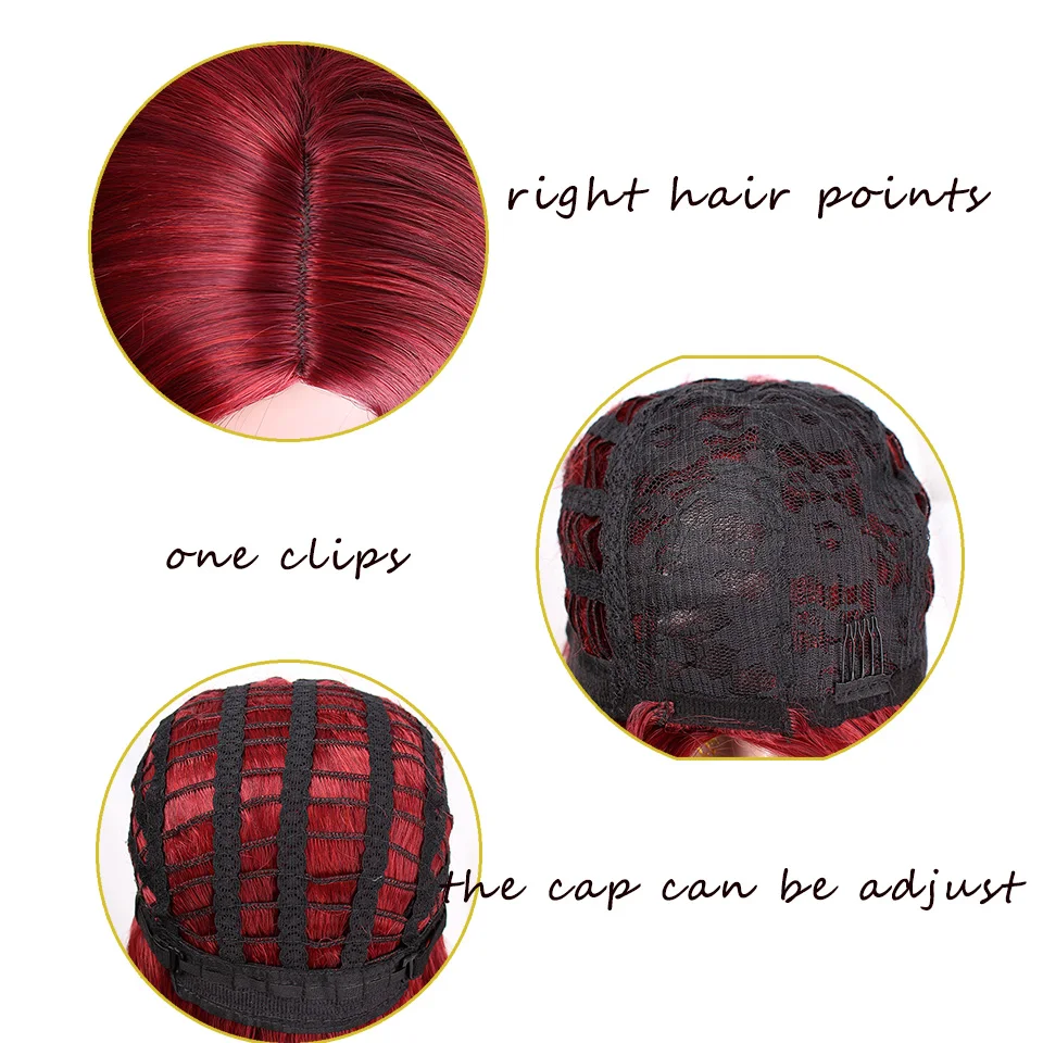AISI BEAUTY длинные волнистые красные, черные, розовые синтетические парики для женщин Косплей вечерние женские повседневные накладные волосы термостойкие
