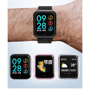 

Smart Sports Watch IP68 Waterproof Fitness Activity Tracker Heart Rate Monitor Blood Pressure Smart Bracelet
