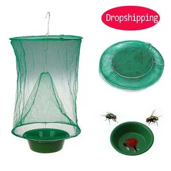 

Dropshipping Health Effective Hanging Fly Catcher Killer Flies Flytrap Zapper Cage Pest Control Net Trap for Garden Home Yard