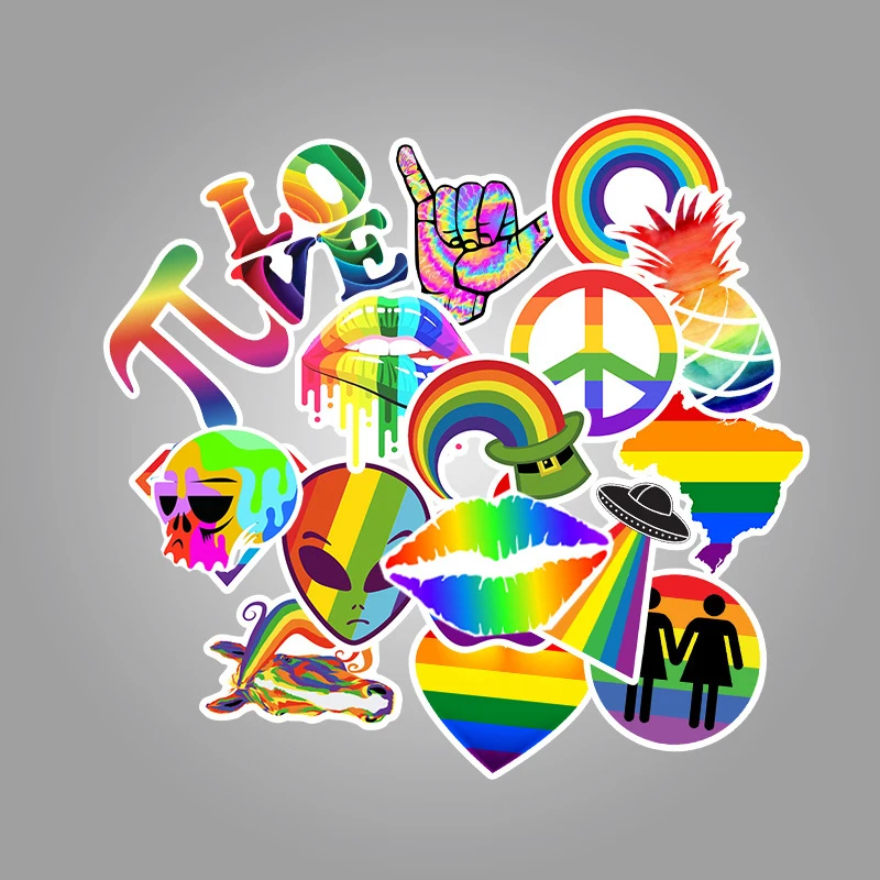 10/30/50PCS Cool Colorful Rainbow Graffiti Stickers Aesthetic Laptop Phone  Skateboard Waterproof DIY Decal Sticker Packs Kid Toy - AliExpress