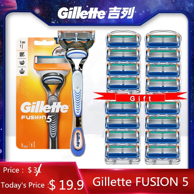 

Gillette Fusion 5 Menl Shaver Razor Blade Machine for Shaving Blades Cassettes With Replacebale Blades for Shaving Gillette