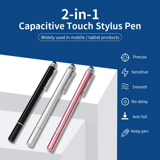 2 In 1 Stylus Stift Für Telefon Tablet Touch Stift für Zeichnung  Kapazitiven Smart Bleistift Universal Android Mobile Screen Dicke dünne  Stifte - AliExpress