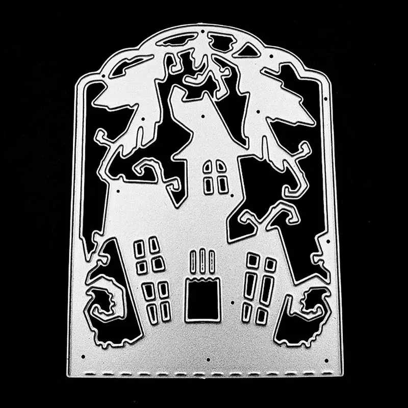 

Halloween House Metal Cutting Dies Stencil DIY Scrapbooking Album Stamp Paper Card Embossing Crafts Decor