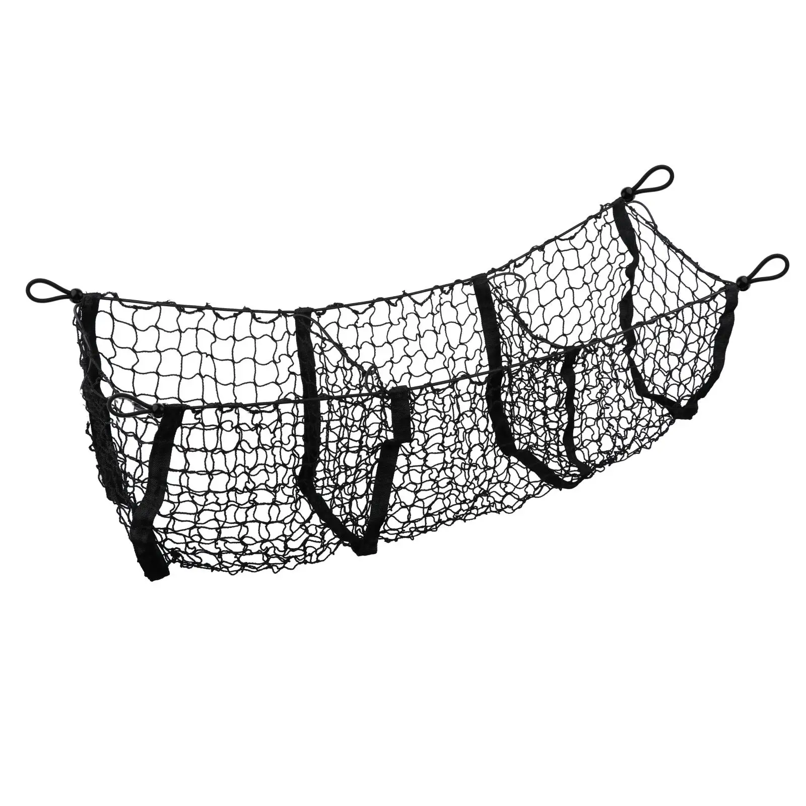 3/4 Taschen Auto zurück Heck LKW Lagerung Mesh Net Stretchy Trunk Organizer  Net Gepäckhalter für Suv Pickup