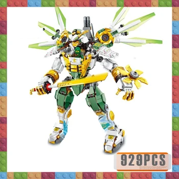 

2019 New 929pcs Ninja Lloyd Titan Mech Mech DIY Building Block Educational Compatible Ninjagoes Toys for Children
