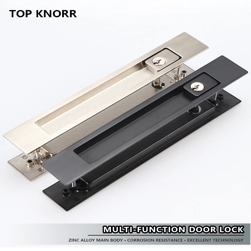 Cerradura de puerta corredera con rueda colgante, cierre de madera con gancho para Interior de cocina, color negro, Invisible|Cerraduras para puertas corredizas| AliExpress