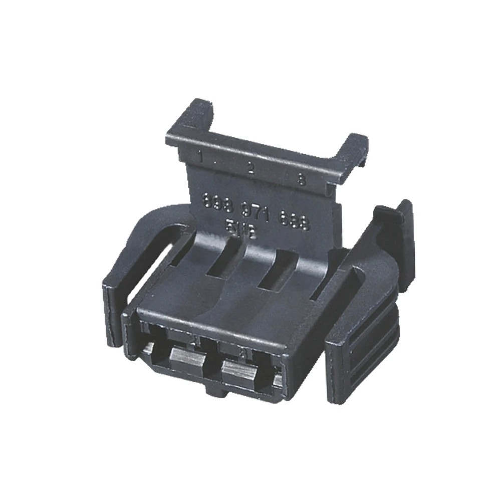 10 Sets 3 Pin Black Plastic Shell Car Lights Plug Connector With