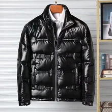 

Men Winter Jacket Men's Down Coat Puffer Brightness Rugular Jacket Luxury High Quality Winterproof Waterproof