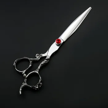 

Dragon handle 7.0 inch professional JP440C pet dog cat grooming cutting scissors straight thinning pet haircut groomer shears