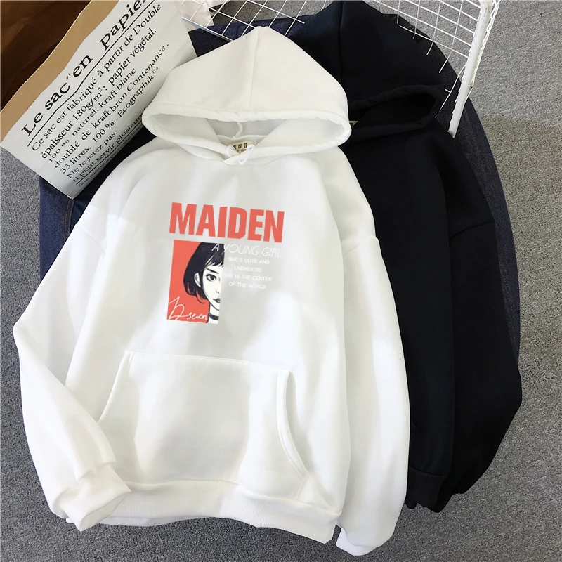 Shellsuning Letter Autumn New Sweatshirt Harajuku Fashion Women Pullover Streetwear Cool Girl Purple Oversized Hoodies Tops
