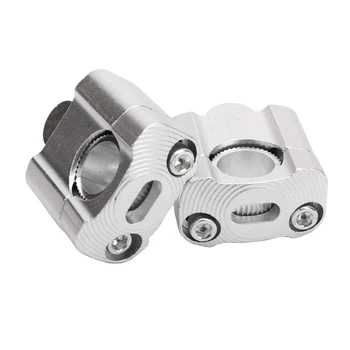 

1 Pair Cnc 22Mm 28Mm Off Road Motorcycle Bar Clamps Handlebar Risers Adapter for 7/8 inch 1-1/8 Pit Dirt Motorbike for Ka