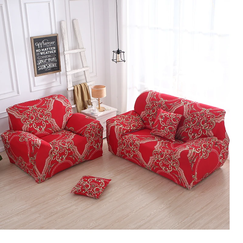 Elastic Sofa Covers for Living Room Red Couch Cover Home Decor A Generation of Pride Chair All-Inclusive Slipcovers | Дом и сад