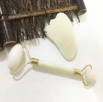 

Rose Quartz Roller Slimming Face Massager Lifting Tool Natural Jade Facial Massage Roller Stone Skin Massage Beauty Care Set