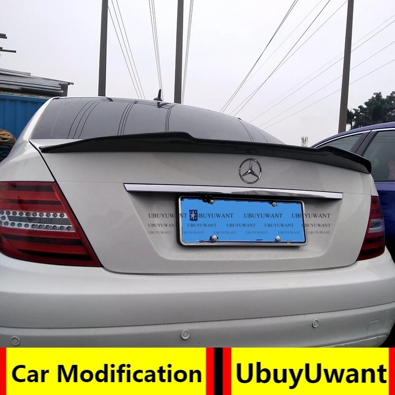 UBUYUWANT для Mercedes W204 2008-2013 C-class C180 C200L C63 спойлер из углеродного волокна PSM стиль