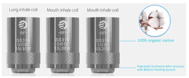 Оригинальная катушка Joyetech BF SS316 0 5/0 6/1 Ом головки для электронной сигареты eGo Aio /