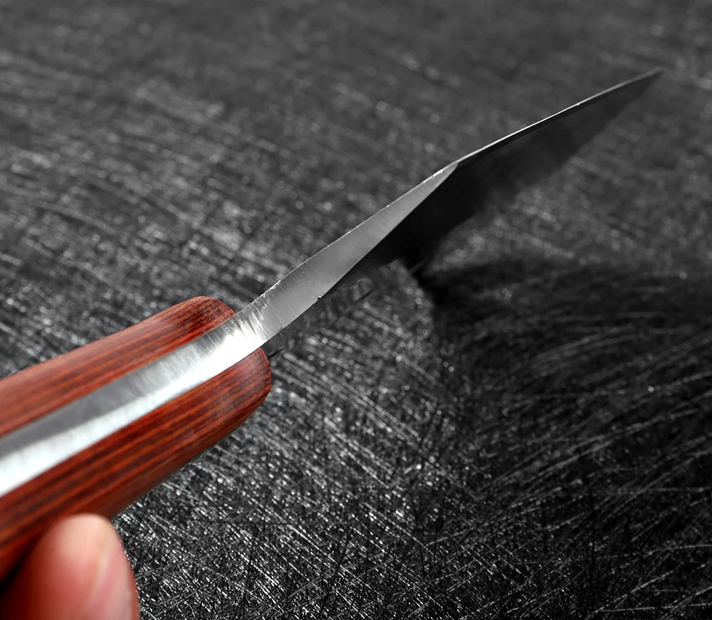 KKWOLF мини-Походный нож из нержавеющей стали многофункциональный высокопрочный прямой нож для барбекю Портативный нож
