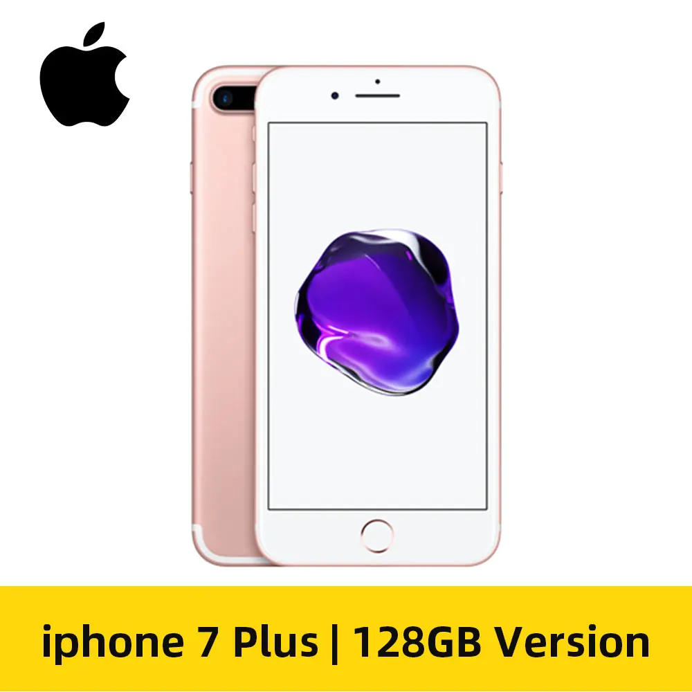 128GB Rose Apple iPhone 7 Plus, 3 Гб оперативной памяти, Оперативная память 32/128 ГБ IOS мобильного телефона 12.0MP Камера Quad-Core отпечатков пальцев LTE смартфон(99 - Цвет: 128GB Rose