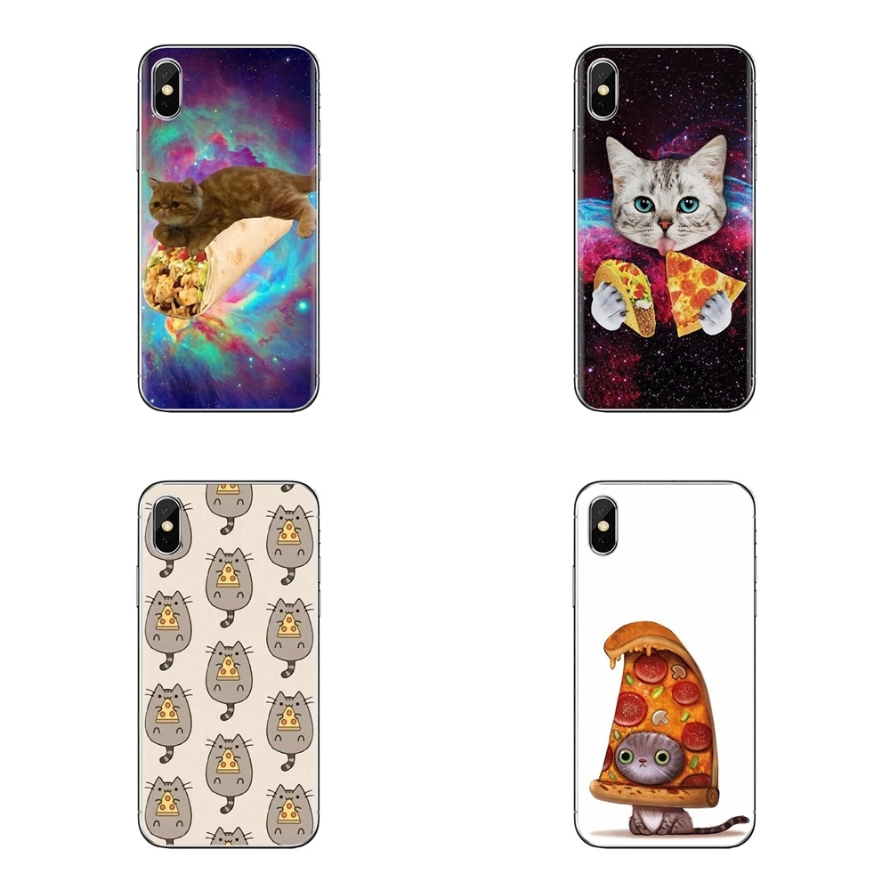 Funny pizza cat Soft Transparent Cases Covers For Xiaomi Mi6 Mi 6 A1 Max Mix 2 5X 6X Redmi Note 5 5A 4X 4A A4 4 3 Plus Pro |