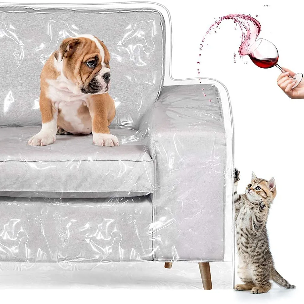 Funda de sofá de plástico para mascotas, Protector de rascador Furnature,  Protector impermeable, funda de protección para cojín, almacenamiento de  sofá|Muebles y raspadores| - AliExpress