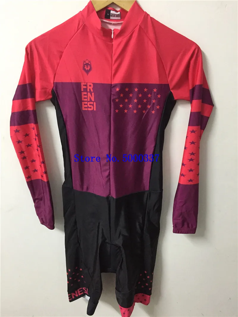 Pro Team триатлон костюм женский с длинным рукавом Велоспорт Джерси Skinsuit комбинезон Майо Велоспорт Ropa ciclismo набор гель 043