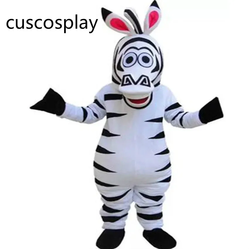 Anime-Cartoon-Madagascar-Zebra-Marty-Mascot-Costume-Cartoon-Party-Dess ...