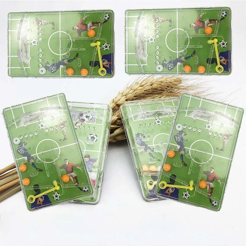 12 PCS Party Favor Pinball Game Board Football Field Shooting Pattern Kid Palm Top Toy Birthday Goodie Bag Giveaway Boy Girl
