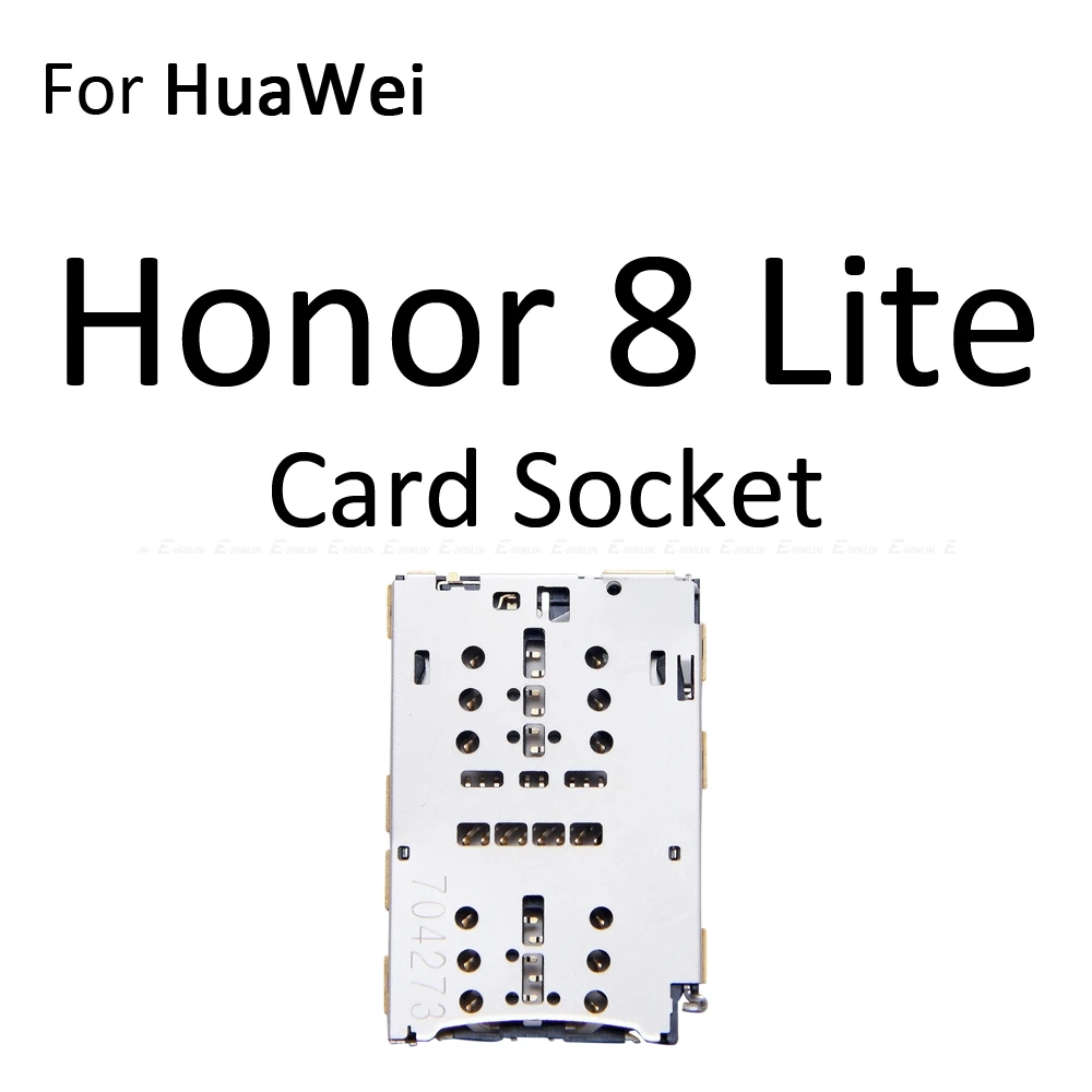 Высокое качество Micro SD/Sim карты лоток гнездо адаптера для Huawei Honor 8 Pro Lite Разъем Держатель Слот ридер контейнер - Цвет: ForHonor8Lite Socket
