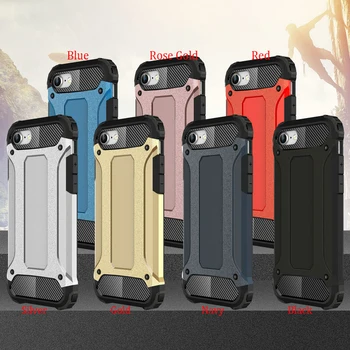 

150pcs/lot For iPhone SE 2020 SE2 Case Impact Resistant Shockproof 2 in 1 Removable Hard Cover For iPhone SE 2020 SE2