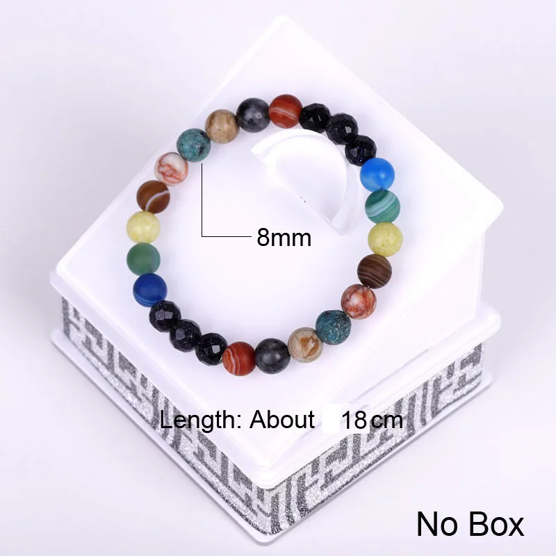 Universe Galaxy Bracelet Women Natural Stone Solar System Bracelet Planet Bracelet Men Gift For Him Pulseira Masculina MY11