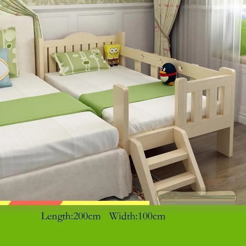 Bois Tempat Tidur Tingkat Yatak Chambre Hochbett litera деревянная спальня с подсветкой Enfant Muebles Cama Infantil детская мебель кровать - Цвет: Number 3