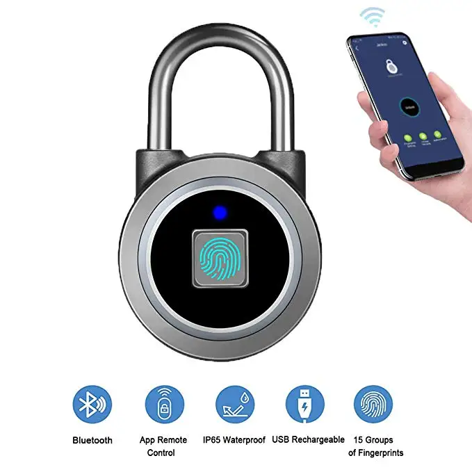 DAYTECH замок отпечатков пальцев Bluetooth умный электрический дверной замок шкафчик перезаряжаемая батарея Противоугонная безопасность для дома/спортзала коробка