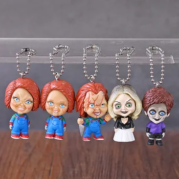 

Child's Play Chucky Tiffany Q Version Mini Pendant Figures Toys Decoration Dolls 5pcs/set