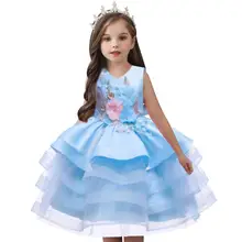 Рождественское платье для девочек;Свадебная вечеринка кружево Бисер платье принцессы Детские платья для девочек, нарядное платье для девочки;новогодний костюм для девочки;костюм Одежда для детей 2, 3 5 6, 8 10 лет