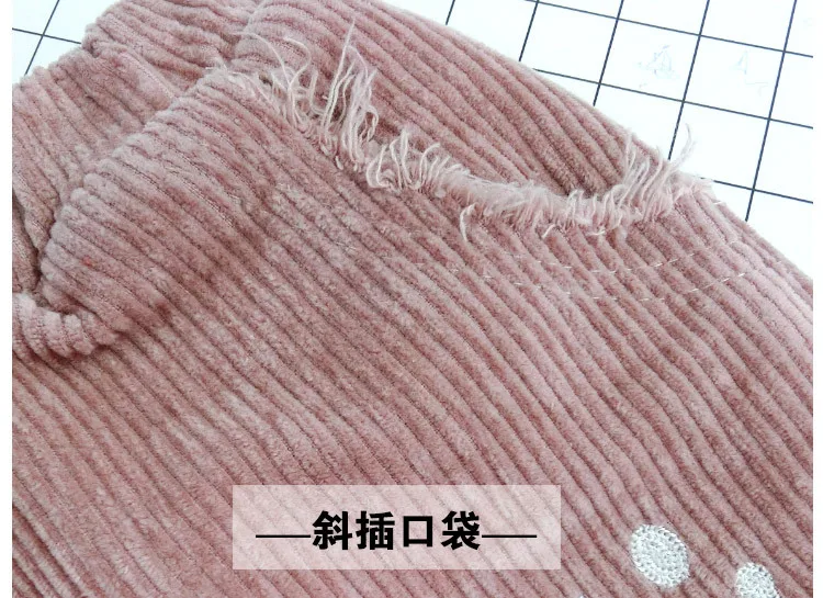 Autumn And Winter Children Corduroy Casual Pants Korean-style Brushed And Thick Trousers Children Men And Women Children ba