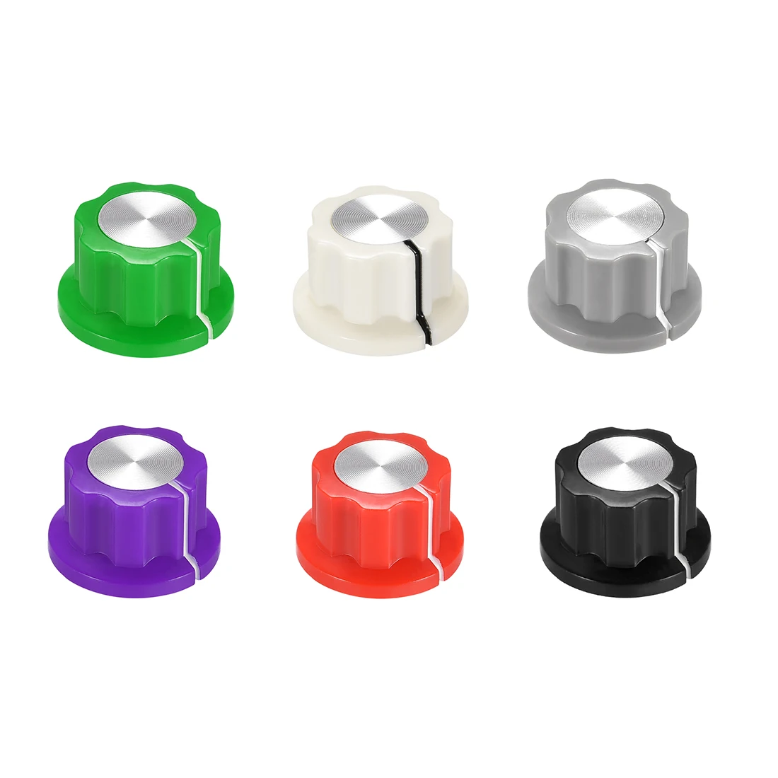

uxcell 6.4mm Shaft Hole Potentiometer Volume Control Rotary Knobs Effect Pedal Knobs for Control the Effect of Functions