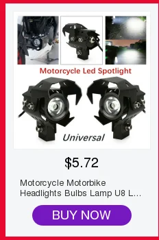 1 шт. moto rcycle фары вспомогательная лампа U8 led moto rbike прожектор аксессуары 12 в moto точечные фары