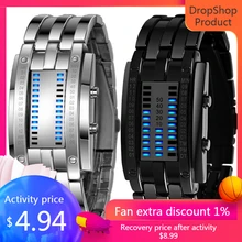 Великолепные новые часы Orologio, Роскошные мужские часы из нержавеющей стали с датой, цифровой светодиодный браслет, спортивные часы, мужские часы, мужские часы